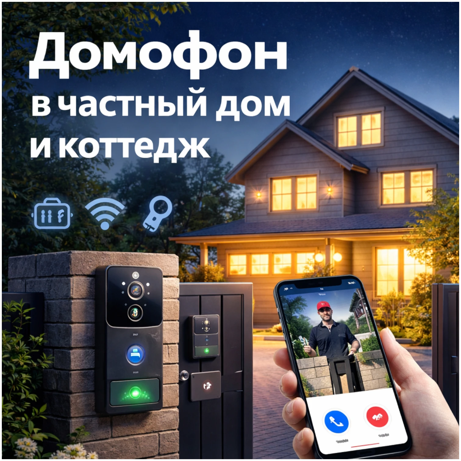 Домофон для частного дома и коттеджа — вызывная панель на калитке и управление доступом со смартфона