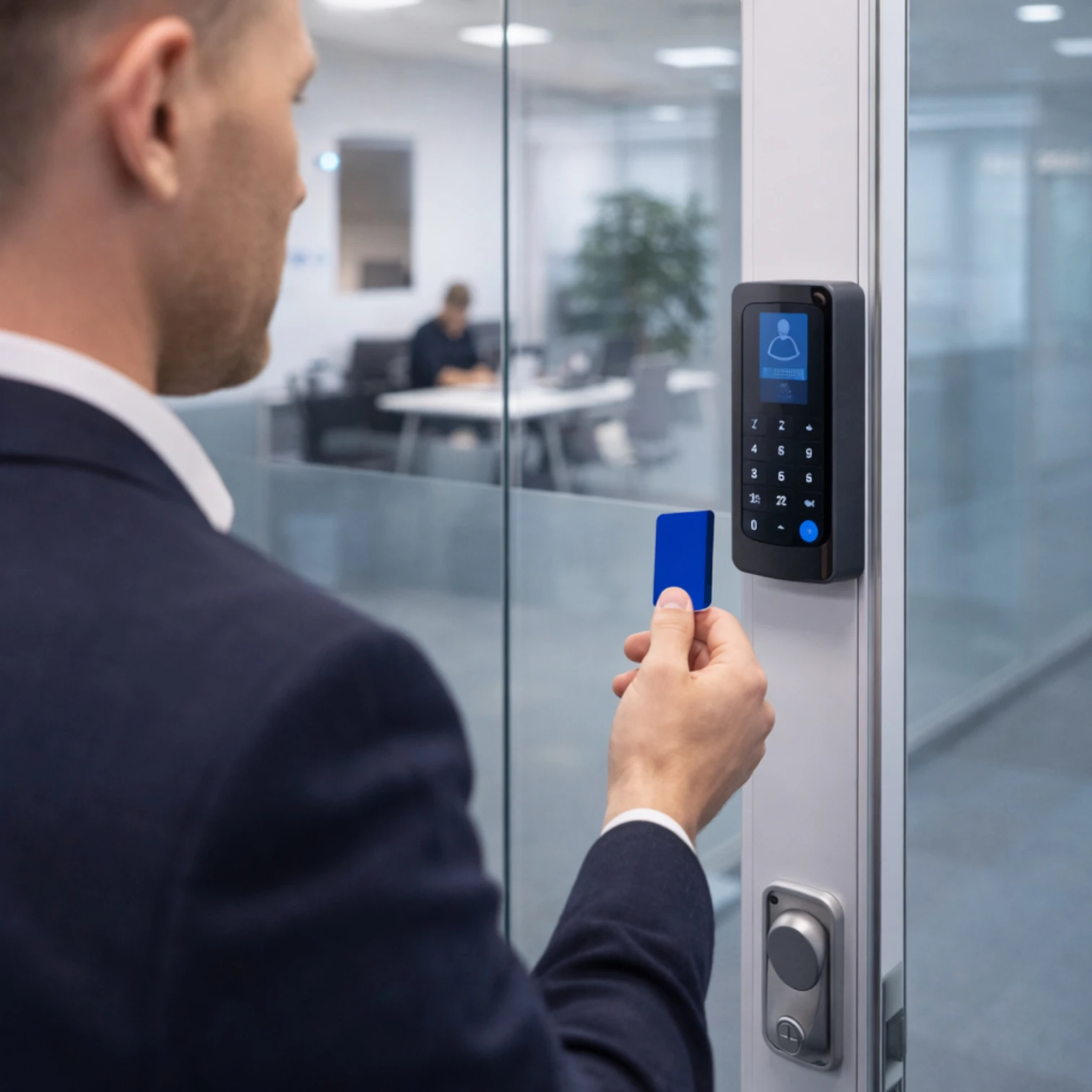 Домофон для офиса и бизнеса — контроль доступа по RFID-карте и управление входом в коммерческое помещение